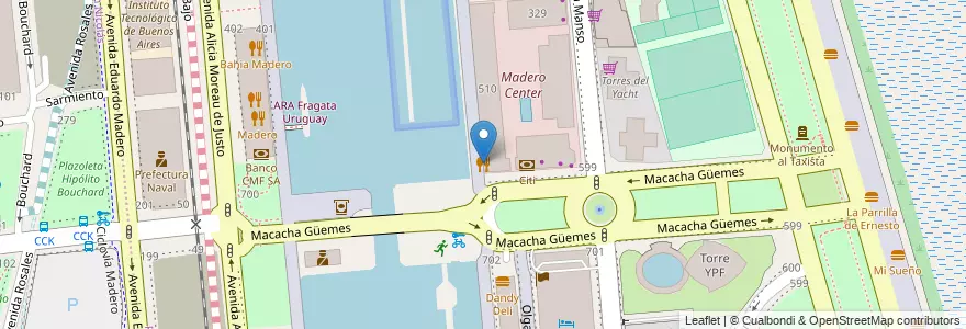 Mapa de ubicacion de Central Market, Puerto Madero en Argentine, Ciudad Autónoma De Buenos Aires, Comuna 1, Buenos Aires.