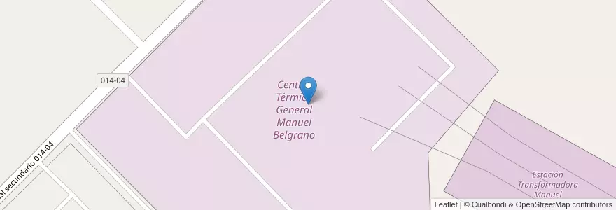 Mapa de ubicacion de Central Térmica General Manuel Belgrano en アルゼンチン, ブエノスアイレス州, Partido De Campana.