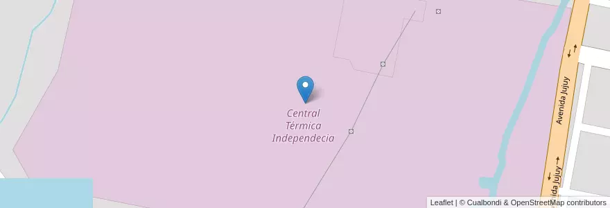 Mapa de ubicacion de Central Térmica Independecia en 아르헨티나, Tucumán, San Miguel De Tucumán, Departamento Capital, San Miguel De Tucumán.