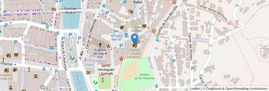 Mapa de ubicacion de CENTRE CULTURAL LA MERCÈ en Spagna, Catalunya, Girona, Gironès, Girona.