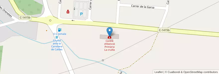 Mapa de ubicacion de Centre d'Atenció Primària La cruïlla en Spanje, Catalonië, Barcelona, Vallès Oriental, Lliçà D'Amunt.