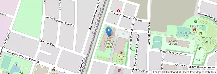 Mapa de ubicacion de Centre de Formació de Persones Adultes en Spanje, Valencia, Valencia, L'Horta Sud, Silla.