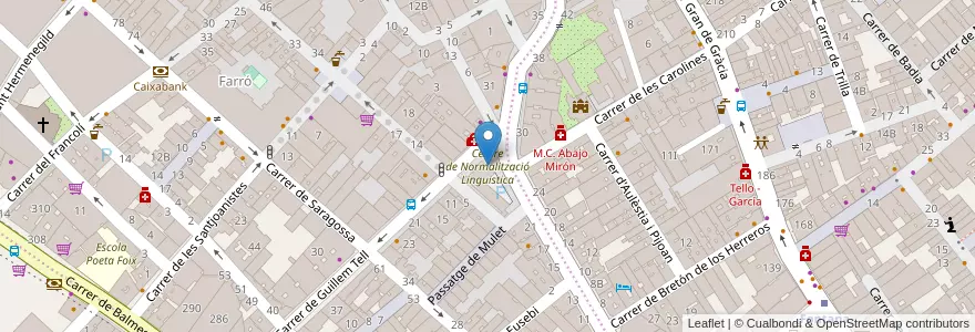 Mapa de ubicacion de Centre de Normalització Linguistica en Испания, Каталония, Барселона, Барселонес, Барселона.