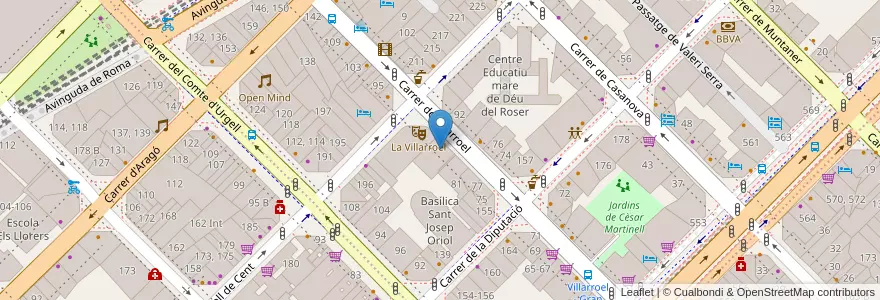 Mapa de ubicacion de Centre Educatiu Sant Josep Oriol en España, Catalunya, Barcelona, Barcelonès, Barcelona.