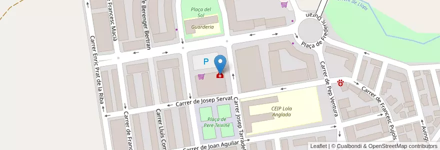 Mapa de ubicacion de Centre Mèdic Martorell en Spanje, Catalonië, Barcelona, Baix Llobregat, Martorell.