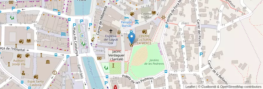 Mapa de ubicacion de CENTRE OBERT BARRI VELL - ADOLESCENTS en スペイン, カタルーニャ州, ジローナ, Gironès, ジローナ.