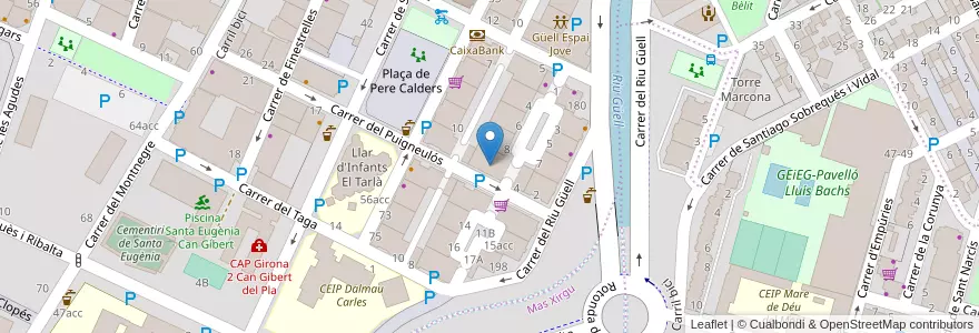 Mapa de ubicacion de CENTRE OBERT CASAL CAN GIBERT en اسپانیا, Catalunya, خرنا, Gironès, خرنا.