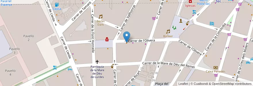 Mapa de ubicacion de Cèntric 35 Restaurant en Espanha, Catalunha, Barcelona, Barcelonès, Barcelona.