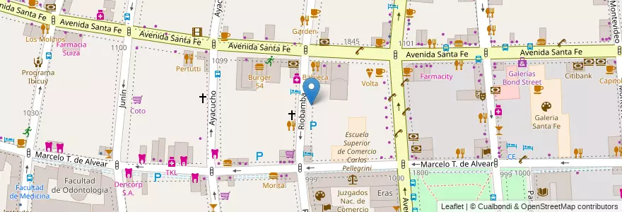 Mapa de ubicacion de Centro Argentino de Educación Permanente CAEP, Recoleta en Argentina, Autonomous City Of Buenos Aires, Comuna 2, Autonomous City Of Buenos Aires.