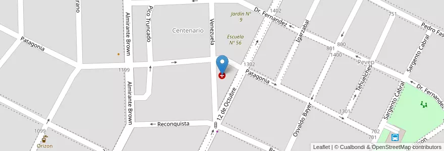 Mapa de ubicacion de Centro Asistencial en アルゼンチン, サンタクルス州, Deseado, Puerto Deseado, Puerto Deseado.
