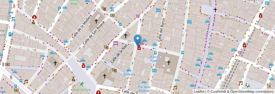 Mapa de ubicacion de Centro Asociativo Pedro Zerolo en Испания, Мадрид, Мадрид, Área Metropolitana De Madrid Y Corredor Del Henares, Мадрид.
