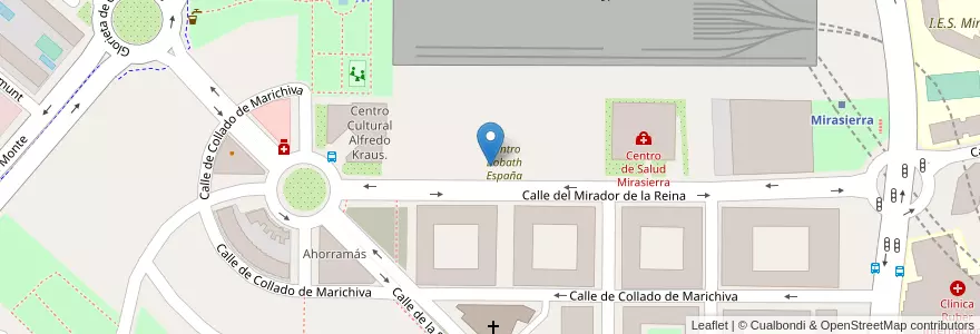 Mapa de ubicacion de Centro Bobath de Educación de Adultos en Испания, Мадрид, Мадрид, Área Metropolitana De Madrid Y Corredor Del Henares, Мадрид.