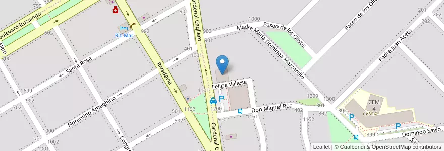 Mapa de ubicacion de Centro Cambridge de Idioma Inglés en Argentina, Río Negro, Departamento Adolfo Alsina, Viedma, Viedma.