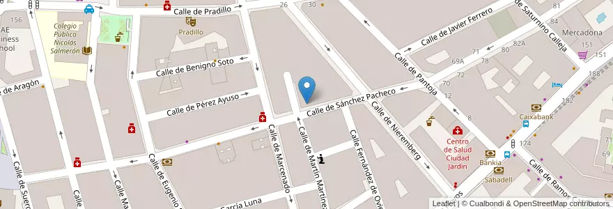 Mapa de ubicacion de Centro CEPAL 2 en Испания, Мадрид, Мадрид, Área Metropolitana De Madrid Y Corredor Del Henares, Мадрид.