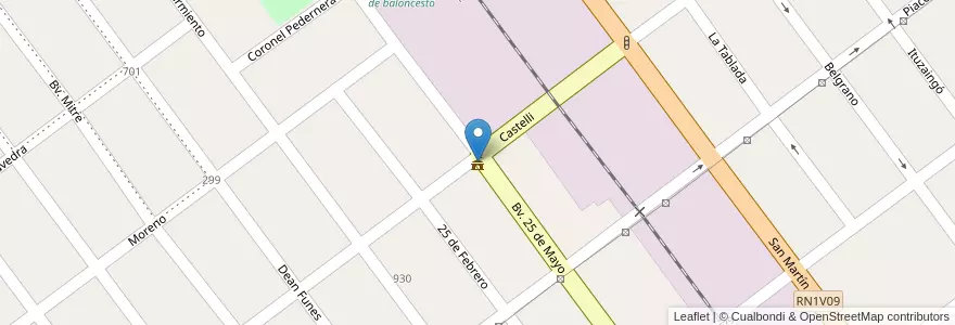 Mapa de ubicacion de Centro Cívico Municipal de Oncativo en アルゼンチン, コルドバ州, Departamento Río Segundo, Pedanía Impira, Municipio De Oncativo, Oncativo.