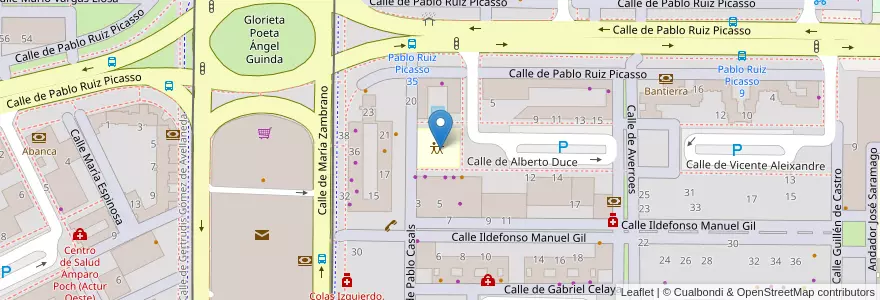 Mapa de ubicacion de Centro Cívico Río Ebro: Edificio José Martí en Spain, Aragon, Zaragoza, Zaragoza, Zaragoza.