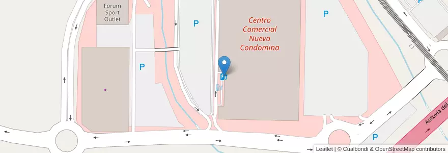 Mapa de ubicacion de Centro Comercial Nueva Condomina en España, Región De Murcia, Región De Murcia, Área Metropolitana De Murcia, Murcia.