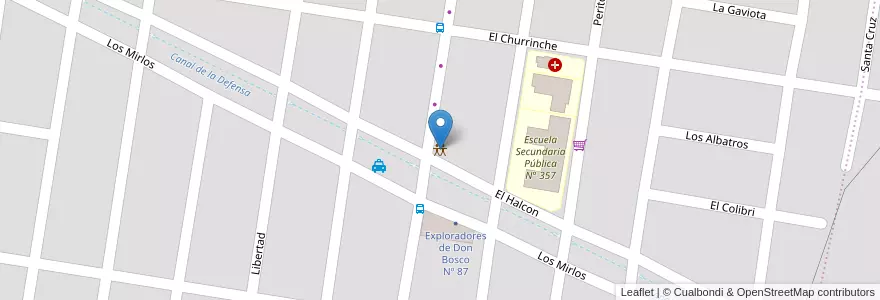Mapa de ubicacion de Centro Comunitario Barrio Nuevo en Аргентина, Рио-Негро, Хенераль-Рока, Departamento General Roca, General Roca.
