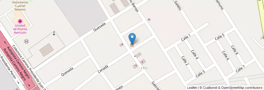 Mapa de ubicacion de Centro comunitario Gabriel Miro en Argentinië, Buenos Aires, Partido De Lomas De Zamora.