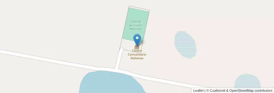 Mapa de ubicacion de Centro Comunitario Malvinas en آرژانتین, Corrientes, Departamento Goya, Municipio De Yatay Tí Calle, Municipio De Goya, Punta Ifrán.