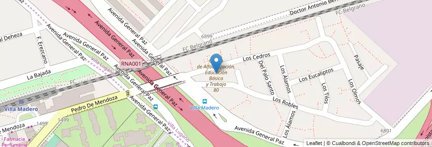 Mapa de ubicacion de Centro Comunitario San Cayetano, Villa Lugano en Arjantin, Ciudad Autónoma De Buenos Aires, Buenos Aires, Comuna 8.