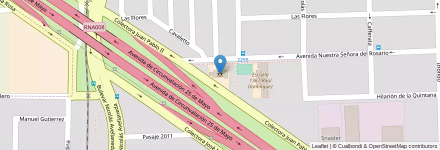 Mapa de ubicacion de Centro CRECER 29 en Argentinien, Santa Fe, Departamento Rosario, Municipio De Rosario, Rosario.