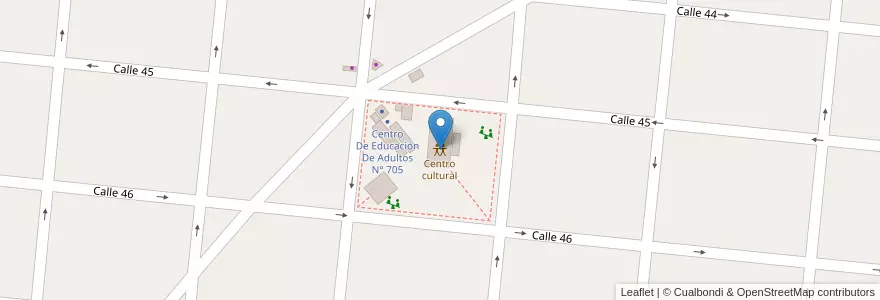 Mapa de ubicacion de Centro cultural en アルゼンチン, ブエノスアイレス州, Partido De La Costa, Santa Teresita.
