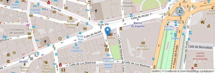 Mapa de ubicacion de Centro Cultural Blanquerna en İspanya, Comunidad De Madrid, Comunidad De Madrid, Área Metropolitana De Madrid Y Corredor Del Henares, Madrid.