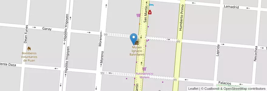 Mapa de ubicacion de Centro Cultural El Mercado en Arjantin, Buenos Aires, Partido De Puan, Puan.