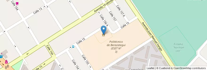 Mapa de ubicacion de Centro Cultural "León F. Rigolleau" en Argentinië, Buenos Aires, Partido De Berazategui, Berazategui.