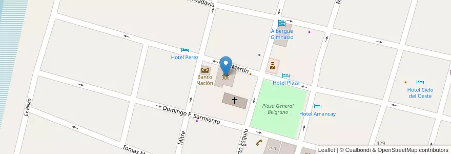 Mapa de ubicacion de Centro Cultural San Agustin en Argentinien, Catamarca, Departamento Santa María, Municipio De Santa María, Santa María.