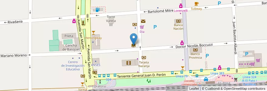 Mapa de ubicacion de Centro Cultural Sarmiento en Argentinië, Buenos Aires, Partido De Florencio Varela, Florencio Varela.