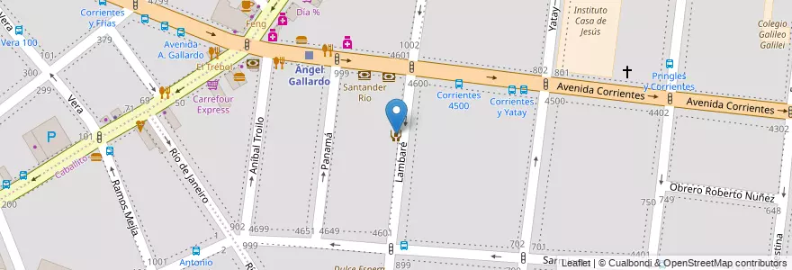 Mapa de ubicacion de Centro Cultural Sendas del Sol, Almagro en アルゼンチン, Ciudad Autónoma De Buenos Aires, ブエノスアイレス.