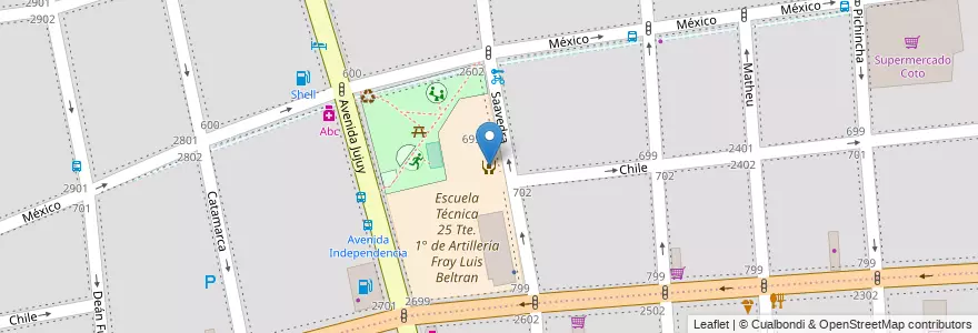 Mapa de ubicacion de Centro de Actividades Infantiles y Juveniles Club de Chicos Balvanera, Balvanera en Arjantin, Ciudad Autónoma De Buenos Aires, Comuna 3, Buenos Aires.