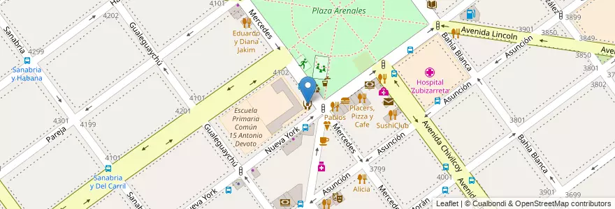 Mapa de ubicacion de Centro de Actividades Infantiles y Juveniles Club Devoto, Villa Devoto en Argentine, Ciudad Autónoma De Buenos Aires, Buenos Aires, Comuna 11.