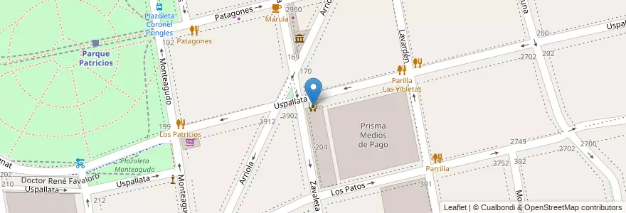 Mapa de ubicacion de Centro de Actividades Infantiles y Juveniles Club Parque Patricios, Parque Patricios en Аргентина, Буэнос-Айрес, Comuna 4, Буэнос-Айрес.