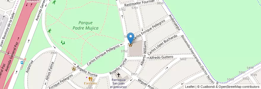 Mapa de ubicacion de Centro de Actividades Infantiles y Juveniles Club Saavedra, Saavedra en Argentina, Ciudad Autónoma De Buenos Aires, Comuna 12, Buenos Aires.
