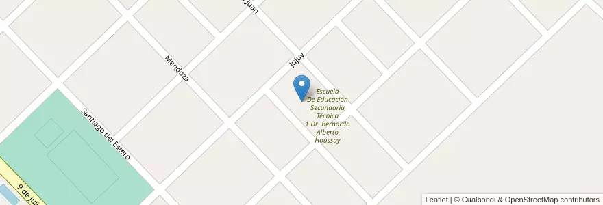 Mapa de ubicacion de Centro De Adultos 701 Almafuerte en Arjantin, Buenos Aires, Partido De Leandro N. Alem.