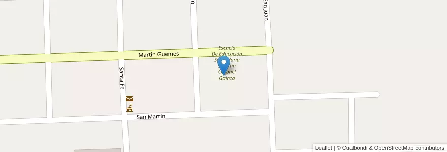 Mapa de ubicacion de Centro De Adultos 703 en Arjantin, Buenos Aires, Partido De General Villegas.