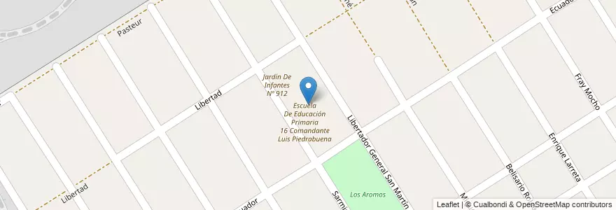 Mapa de ubicacion de Centro De Adultos 707/12 en Argentinië, Buenos Aires, Partido De General Rodríguez.
