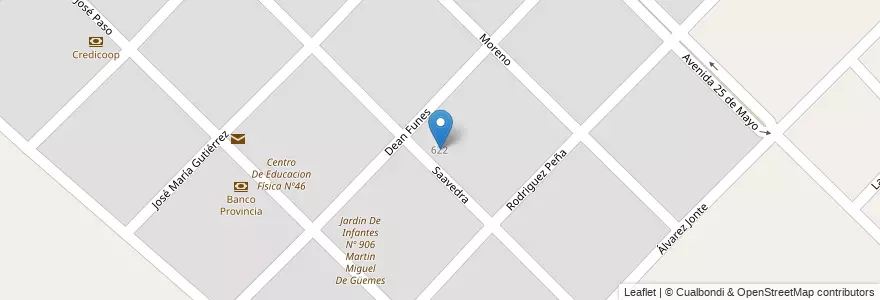 Mapa de ubicacion de Centro De Adultos Nº 709 Paso De Los Cuatreros en Argentina, Provincia Di Buenos Aires, Partido De Bahía Blanca, General Daniel Cerri.