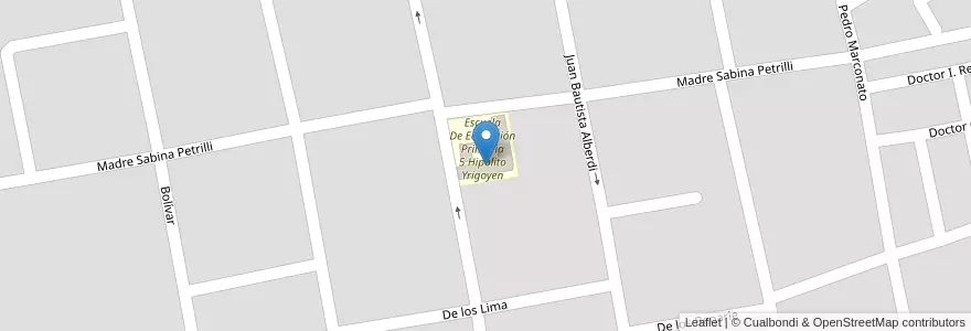Mapa de ubicacion de Centro De Adultos Nº701 en Argentinië, Buenos Aires, Partido De San Antonio De Areco, San Antonio De Areco.