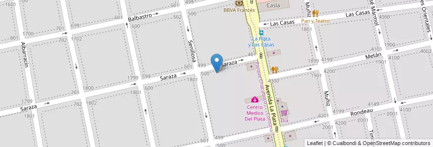 Mapa de ubicacion de Centro de Alfabetización, Educación Básica y Trabajo 36, Parque Chacabuco en アルゼンチン, Ciudad Autónoma De Buenos Aires, ブエノスアイレス.