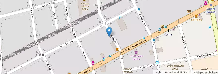Mapa de ubicacion de Centro de Alfabetización, Educación Básica y Trabajo 42, Almagro en الأرجنتين, Ciudad Autónoma De Buenos Aires, Comuna 5, Buenos Aires.