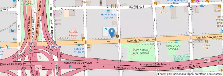 Mapa de ubicacion de Centro de Alfabetización, Educación Básica y Trabajo 79 Asamblea Popular Plaza Dorrego, Constitucion en Аргентина, Буэнос-Айрес, Comuna 1, Буэнос-Айрес.