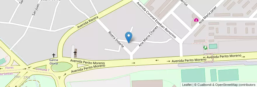 Mapa de ubicacion de Centro de Alfabetización, Educación Básica y Trabajo 84 Comedor Niños Felices, Flores en Arjantin, Ciudad Autónoma De Buenos Aires, Buenos Aires.
