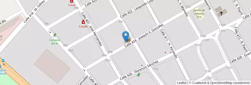 Mapa de ubicacion de Centro de Atención Primaria de la Salud Barrio San Bernardo en Argentina, Buenos Aires, Partido De Luján.