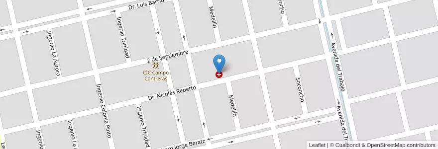 Mapa de ubicacion de Centro de atencion primaria nº 4 en 阿根廷, Santiago Del Estero, Departamento Capital, Santiago Del Estero.