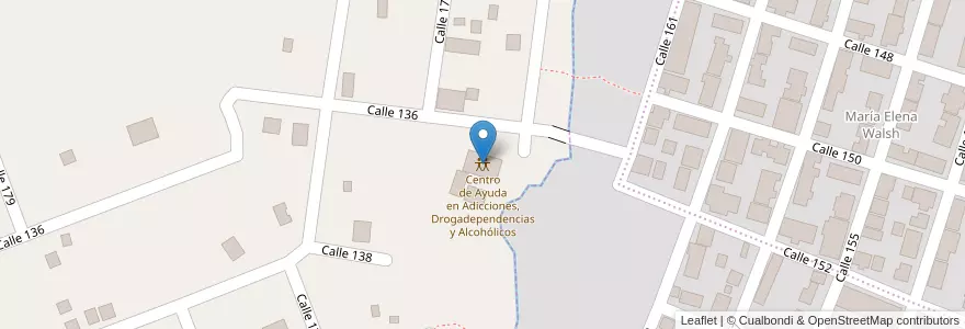 Mapa de ubicacion de Centro de Ayuda en Adicciones, Drogadependencias y Alcohólicos en 阿根廷, Misiones, Departamento Capital, Municipio De Posadas.