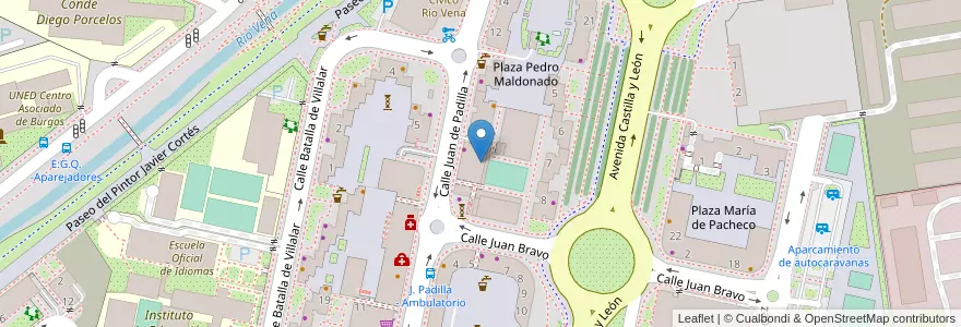 Mapa de ubicacion de Centro de Danza Hélade en إسبانيا, قشتالة وليون, برغش, Alfoz De Burgos, برغش.